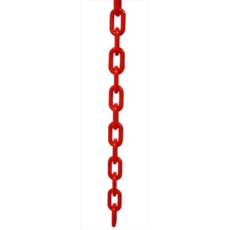 Vic Crowd Control Inc VIP Crowd Control 1883-50 1.5 in. dia. Plastic Chain - 50 ft. Length; Red 1883-50